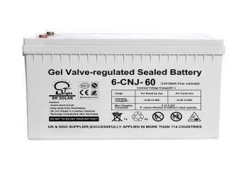 12V 60AH Solar Gel-batteri
